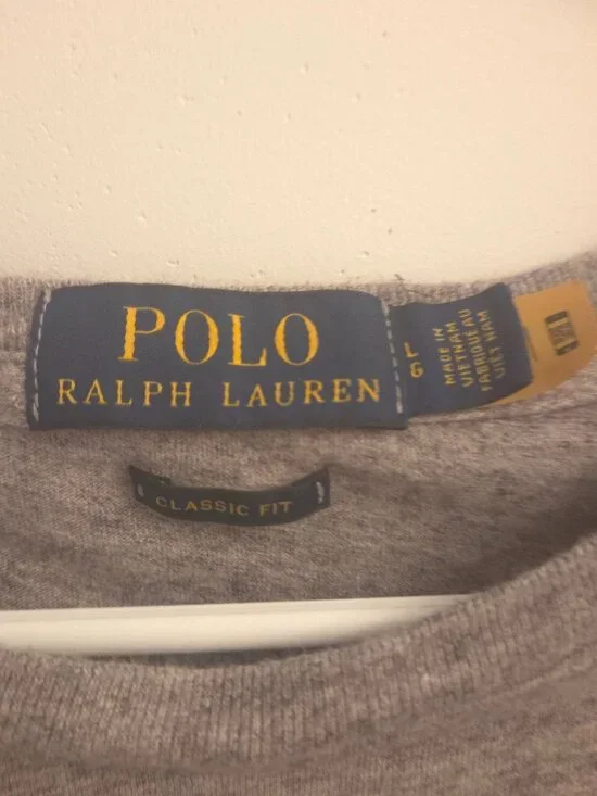 Men’s Polo Ralph Lauren Grey Crewneck Sweater – Modern Fit - Picture 5 of 6